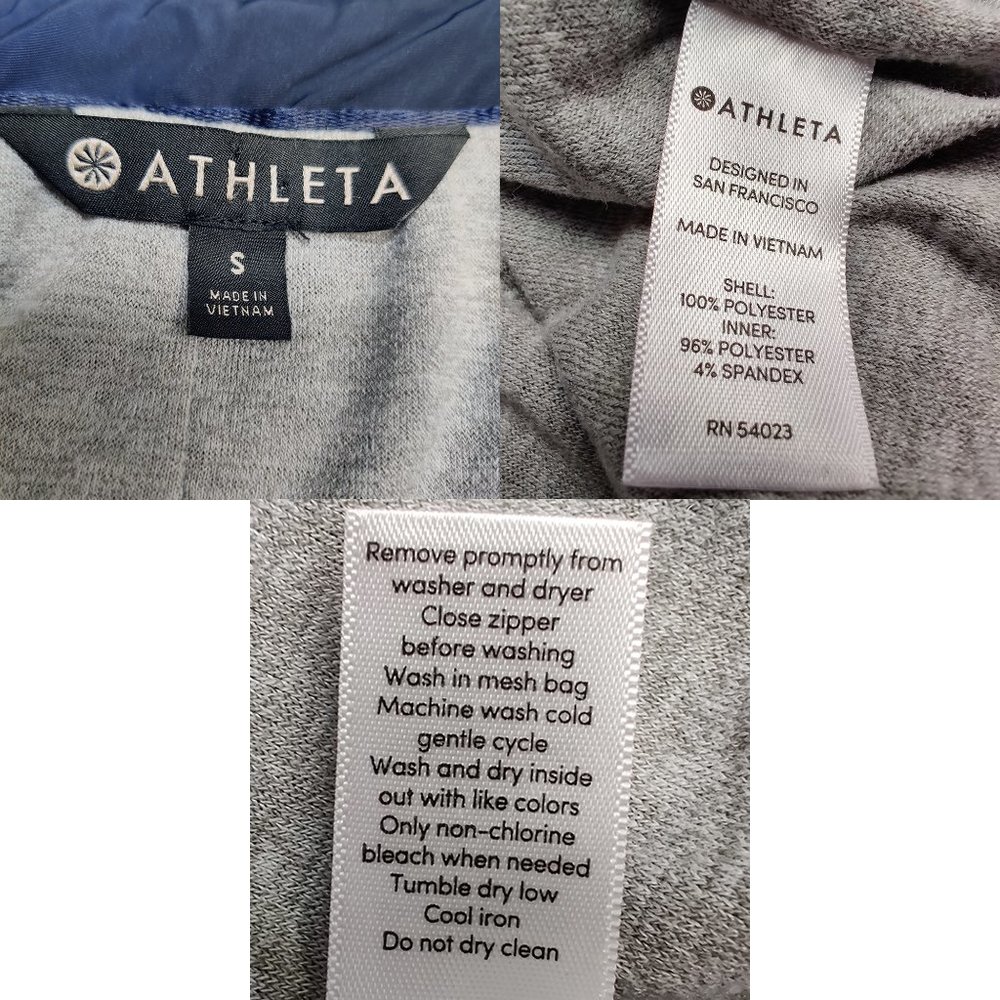 ATHLETA $128 Chill Bomber Jacket Navy Blue Small - Picture 9 of 12